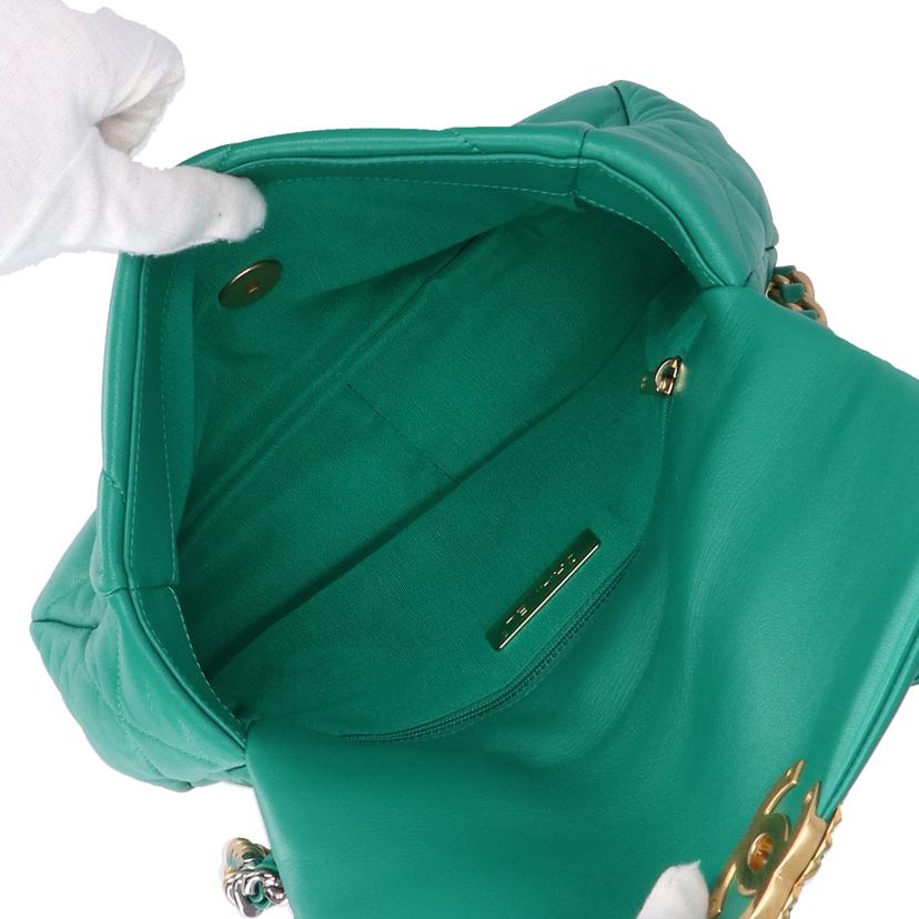 CHANEL シャネル/シャネル19ディズヌフ/ラムスキン/グリーン/AS1160//302*****/Aランク/78