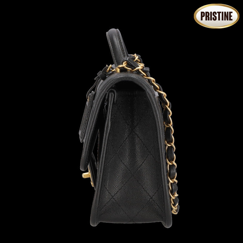 CHANEL シャネル/キャビアスキン・スモールトップハンドルフラップ/AS3653//HNU*****/SAランク/78