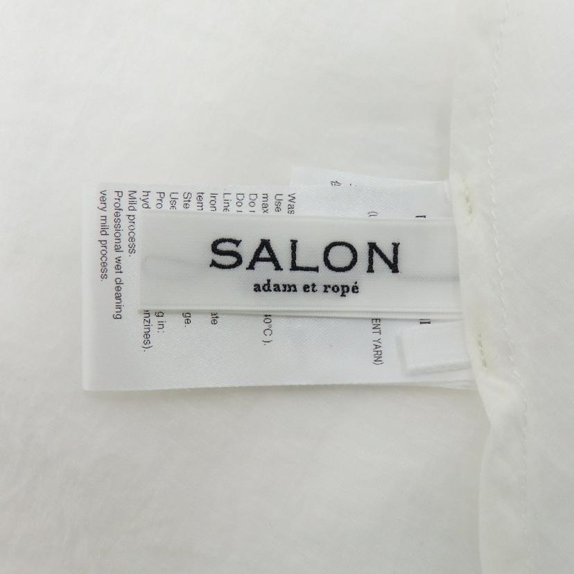 SALON adam et rope サロンアダムエロペ/オーガニックコットン シアーギャザーフレアブラウス/SHH34230B//Aランク/77