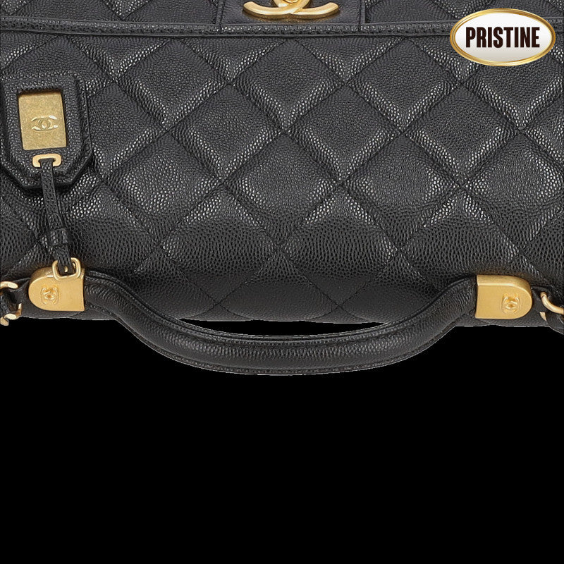 CHANEL シャネル/キャビアスキン・スモールトップハンドルフラップ/AS3653//HNU*****/SAランク/78