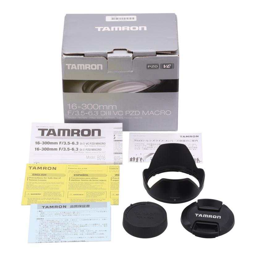 TAMRON Nikon タムロン /交換レンズ/16-300mm/16-300mm F3.5-6.3 Di II VC PZD MACRO //132000/Bランク/24