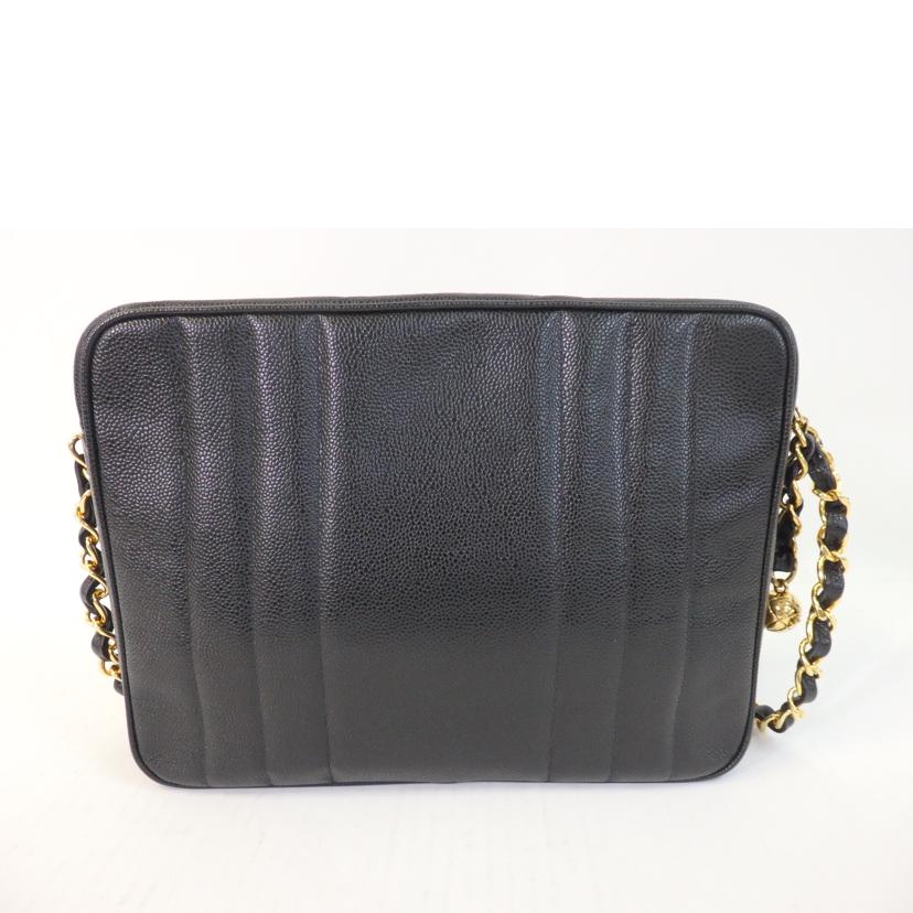 CHANEL シャネル/マドモアゼル/チェーンショルダーバッグ/キャビアスキン/黒/ゴールド金具//336****/Aランク/84