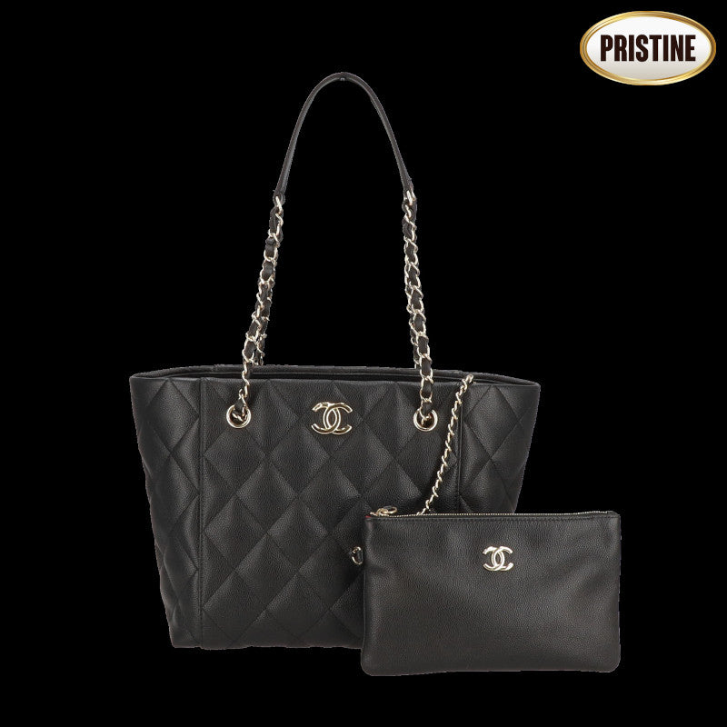 CHANEL シャネル/マトラッセキャビアスキン・チェーントート/AS3818//JHE*****/SAランク/78