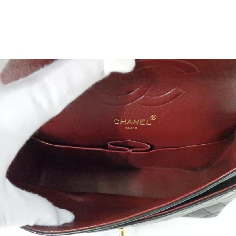 CHANEL シャネル/マトラッセ/ダブルフラップ25チェーンショルダー/黒/ゴールド金具/A01112//297****/ABランク/84