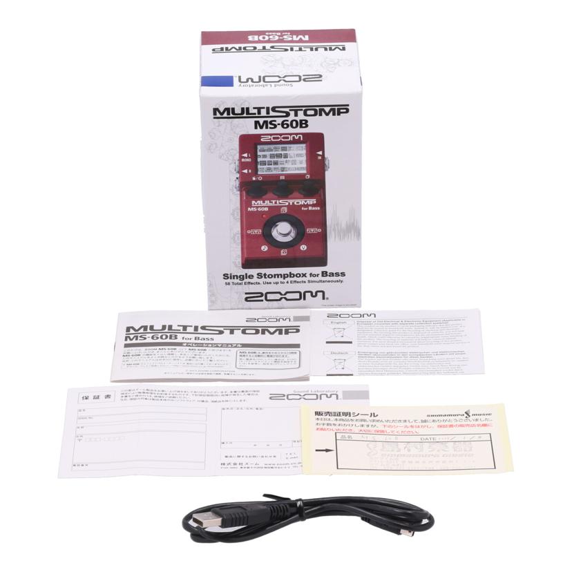 ZOOM ズーム/ベース用マルチエフェクター/MS-60B//011893/ABランク/62