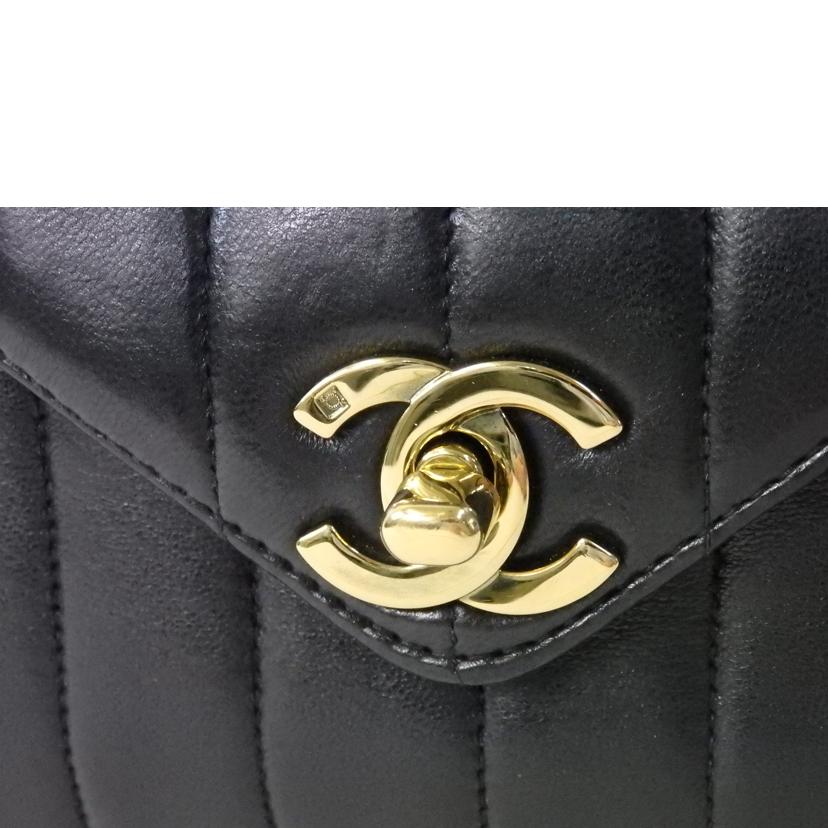 CHANEL シャネル/マドモアゼル/フリンジチェーンショルダーバッグ/ラム/黒/ゴールド金具//437****/ABランク/84