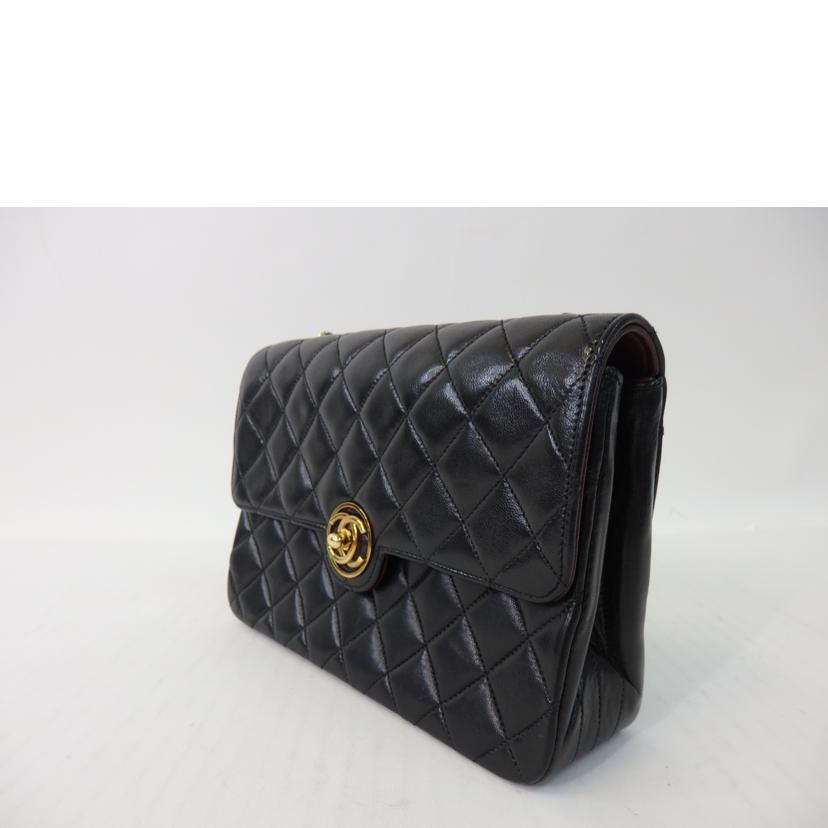 CHANEL シャネル/サークルココマーク/マトラッセショルダーバッグ/黒/ゴールド金具//327****/ABランク/84