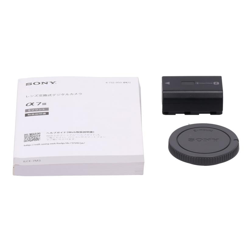 SONY ソニー /ミラーレス一眼 ボディ/α7III/ILCE-7M3 ボディ//3073835/Bランク/24