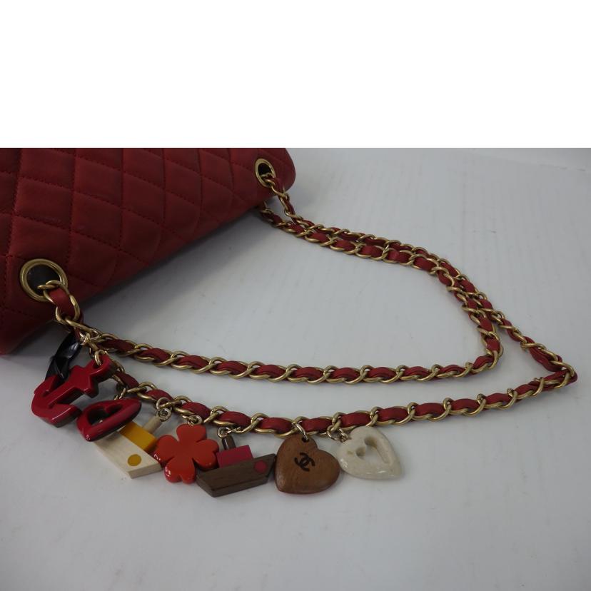 CHANEL シャネル/ココマーク/マトラッセショルダーバッグ/バレンタイン限定/アイコンチャーム/赤/ゴールド金具//142****/Bランク/84