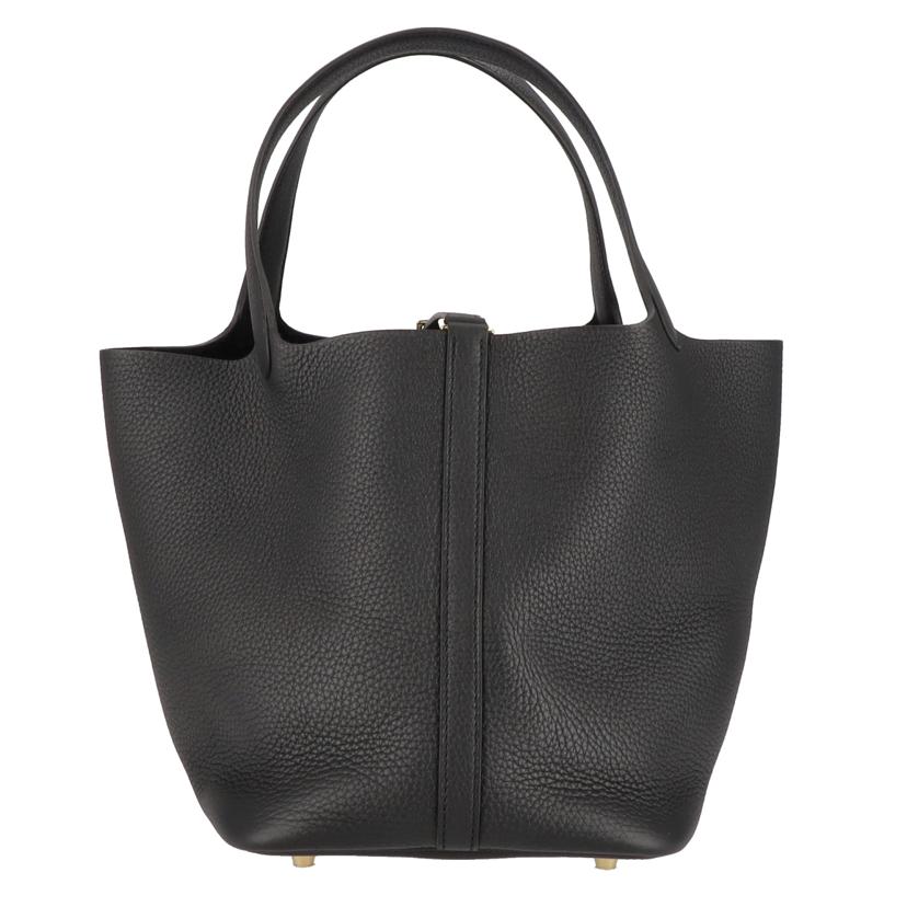 HERMES エルメス/ピコタンロックMM/トリヨン/ブラック//W M********/Aランク/75