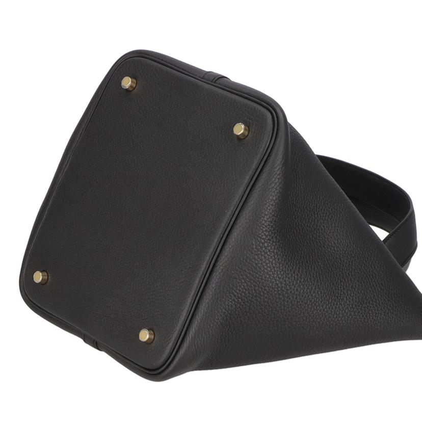 HERMES エルメス/ピコタンロックMM/トリヨン/ブラック//W M********/Aランク/75