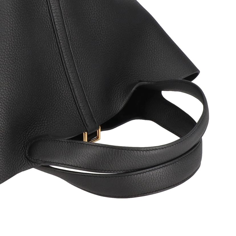 HERMES エルメス/ピコタンロックMM/トリヨン/ブラック//W M********/Aランク/75