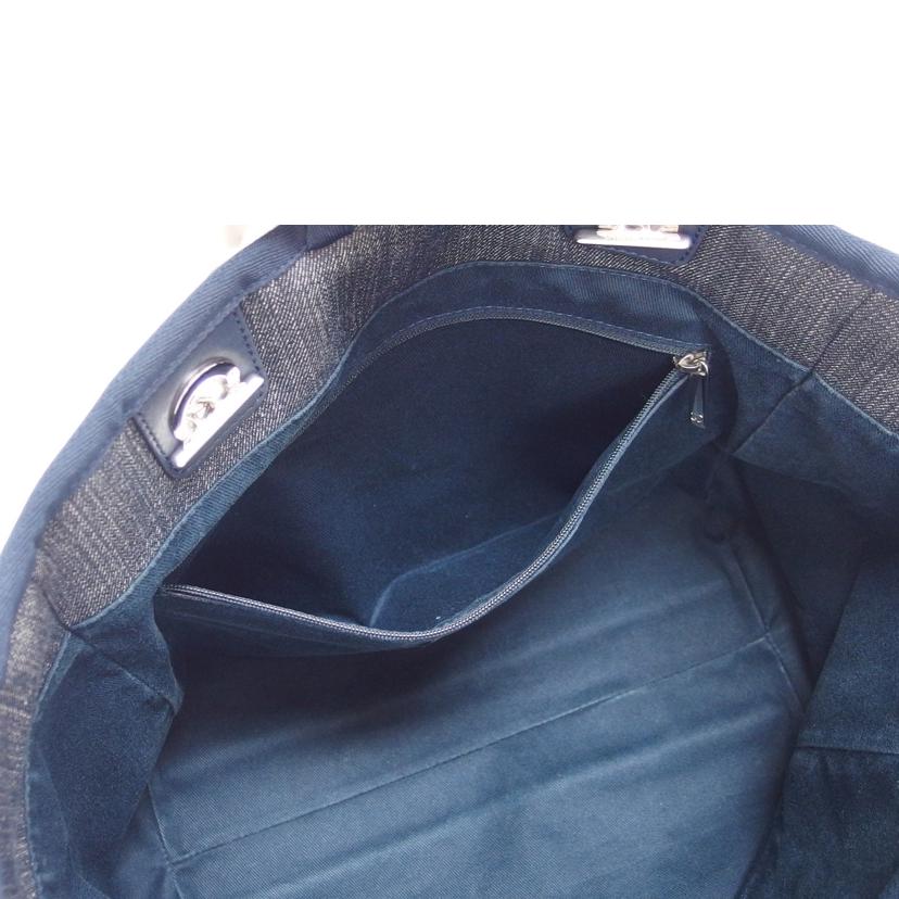 CHANEL シャネル/ドーヴィルMM/デニム/ネイビー/A67001//219*****/Aランク/04