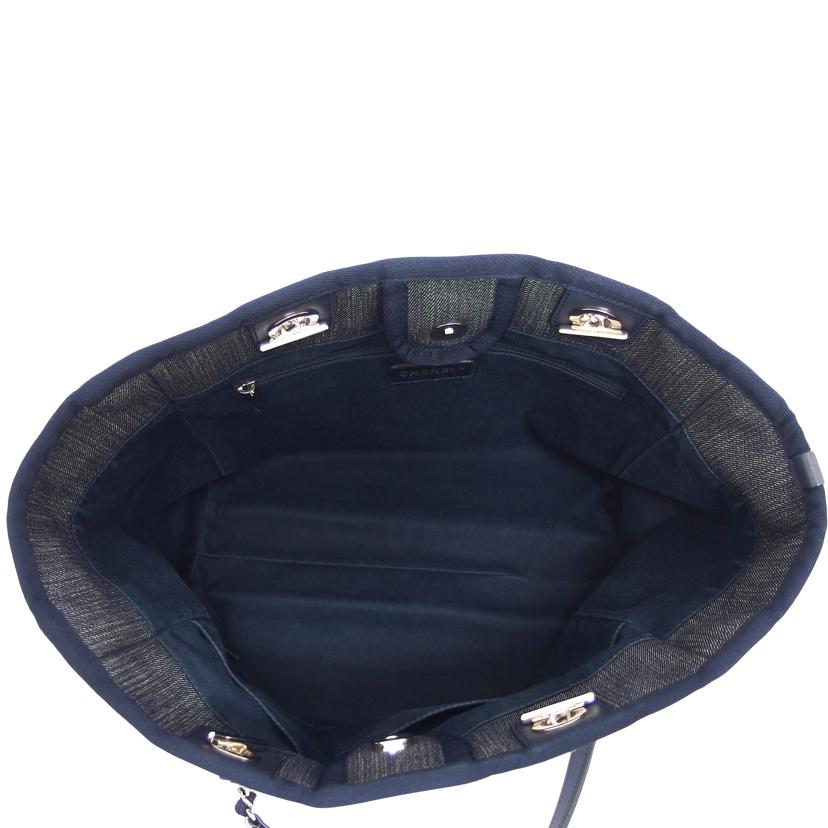 CHANEL シャネル/ドーヴィルMM/デニム/ネイビー/A67001//219*****/Aランク/04