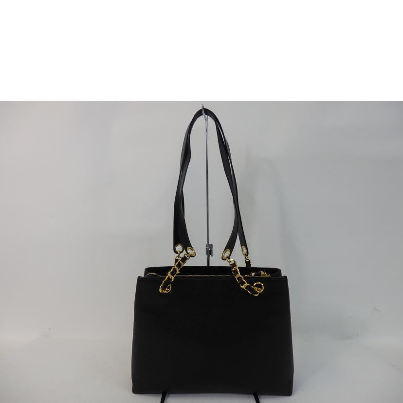 CHANEL シャネル/ココマークチェーンショルダーバッグ/キャビアスキン/黒/ゴールド金具//シリア****/ABランク/84