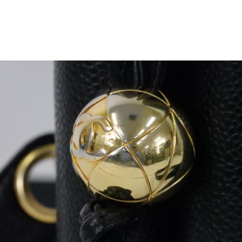 CHANEL シャネル/ココマークチェーンショルダーバッグ/キャビアスキン/黒/ゴールド金具//シリア****/ABランク/84
