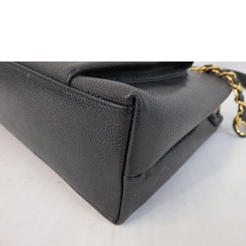 CHANEL シャネル/ココマークチェーンショルダーバッグ/キャビアスキン/黒/ゴールド金具//シリア****/ABランク/84