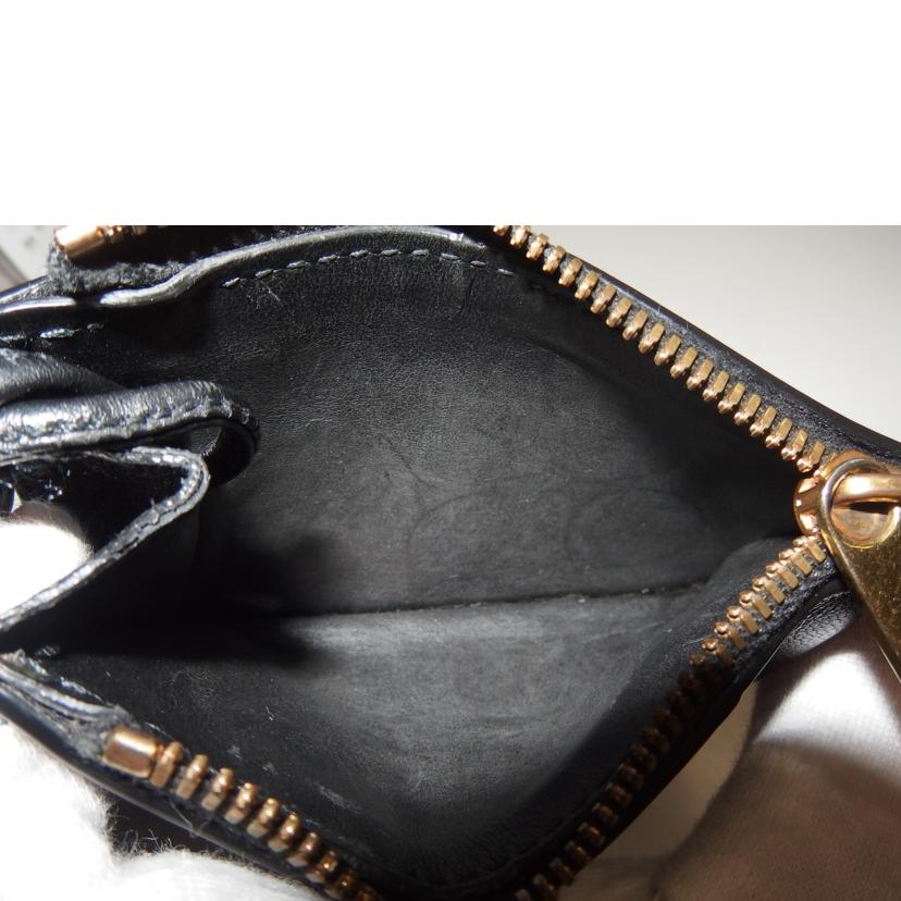 BOTTEGA VENETA ボッテガベネタ/マキシイントレチャートコインジップ/ブラック//ABランク/82