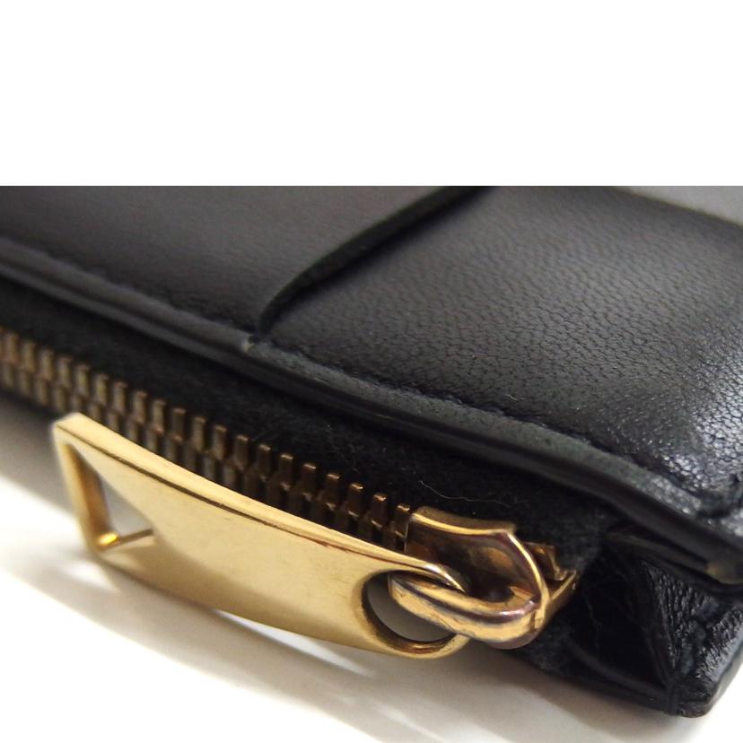 BOTTEGA VENETA ボッテガベネタ/マキシイントレチャートコインジップ/ブラック//ABランク/82