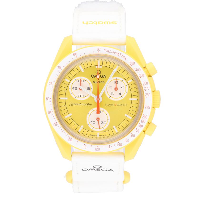 OMEGA×swatch オメガスウォッチ/ムーンスウォッチ/MISSION TO THE SUN/クオーツ/SO33J100//Aランク/38