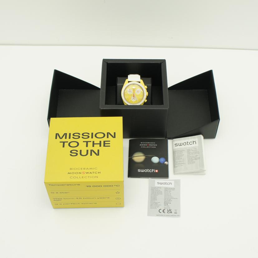 OMEGA×swatch オメガスウォッチ/ムーンスウォッチ/MISSION TO THE SUN/クオーツ/SO33J100//Aランク/38
