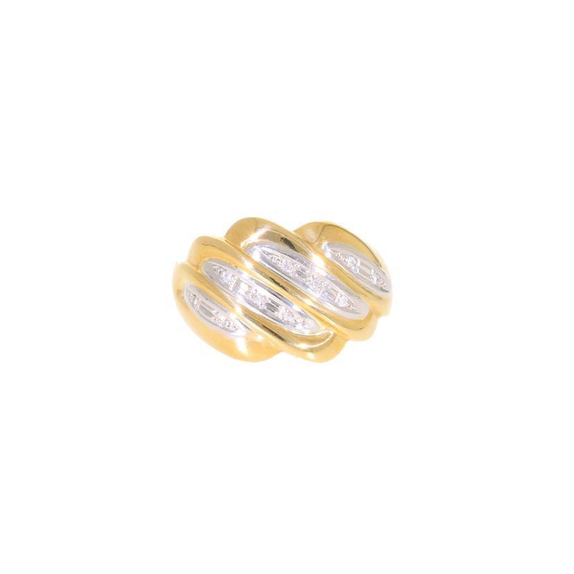/K18PTダイヤリングD0.05ct#15/5.1g//D0.05ct/Aランク/70
