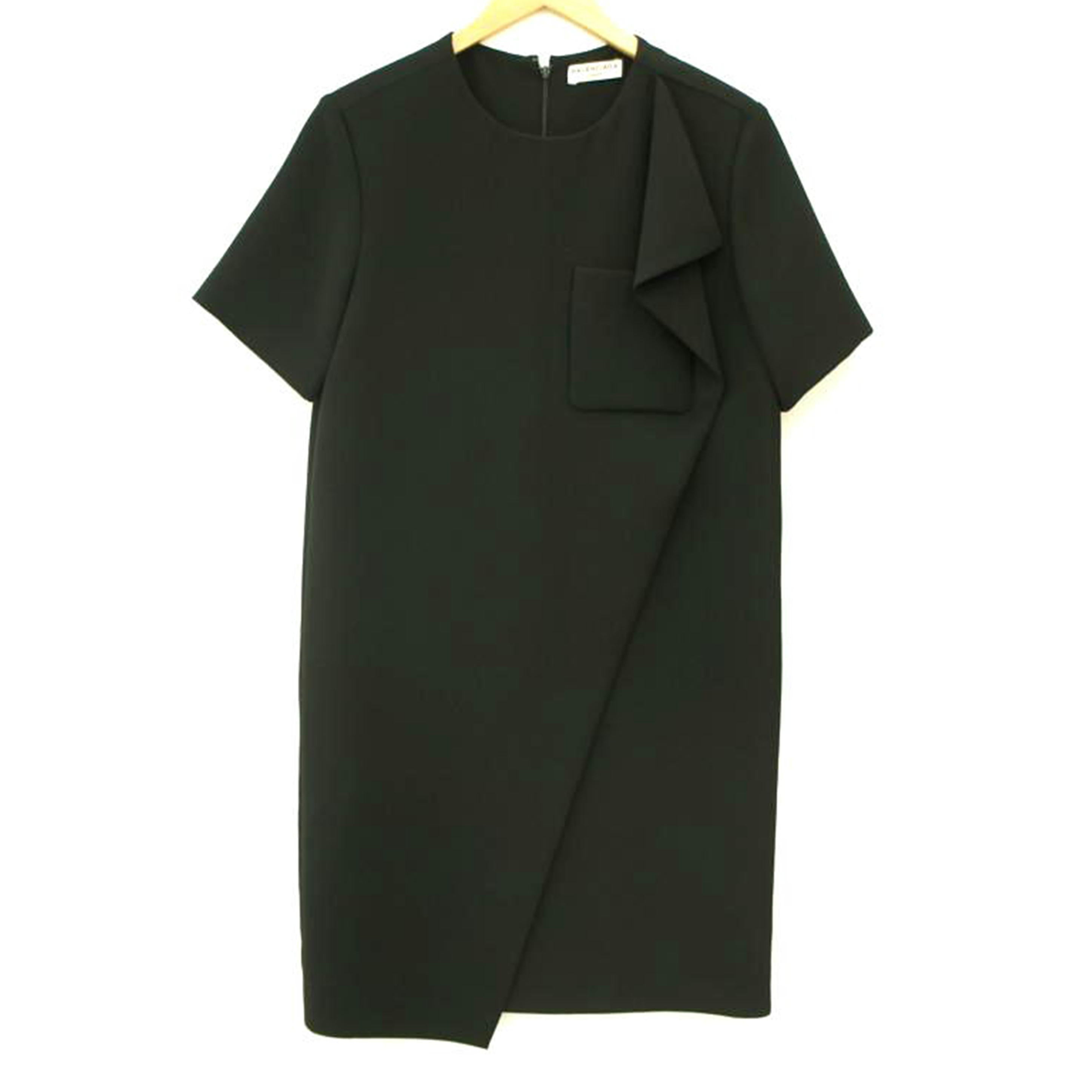 BALENCIAGA バレンシアガ/◇ポケット付き半袖ワンピース/ブラック//Aランク/18