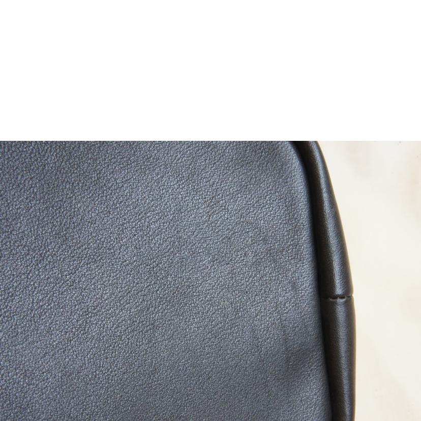 COACH/レザーバケットトートブラックSV金具/CV947//C25**/SAランク/92