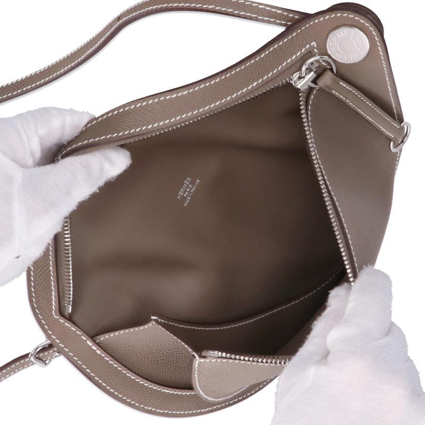 HERMES エルメス/プティット コース/ヴォーエプソン/エトゥープ//B M**************/Aランク/75