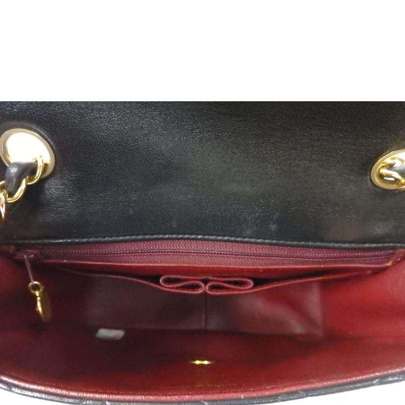 CHANEL シャネル/マトラッセ/ココマークミニチェーンショルダーバッグ/ラム/黒/ゴールド金具//228****/ABランク/84