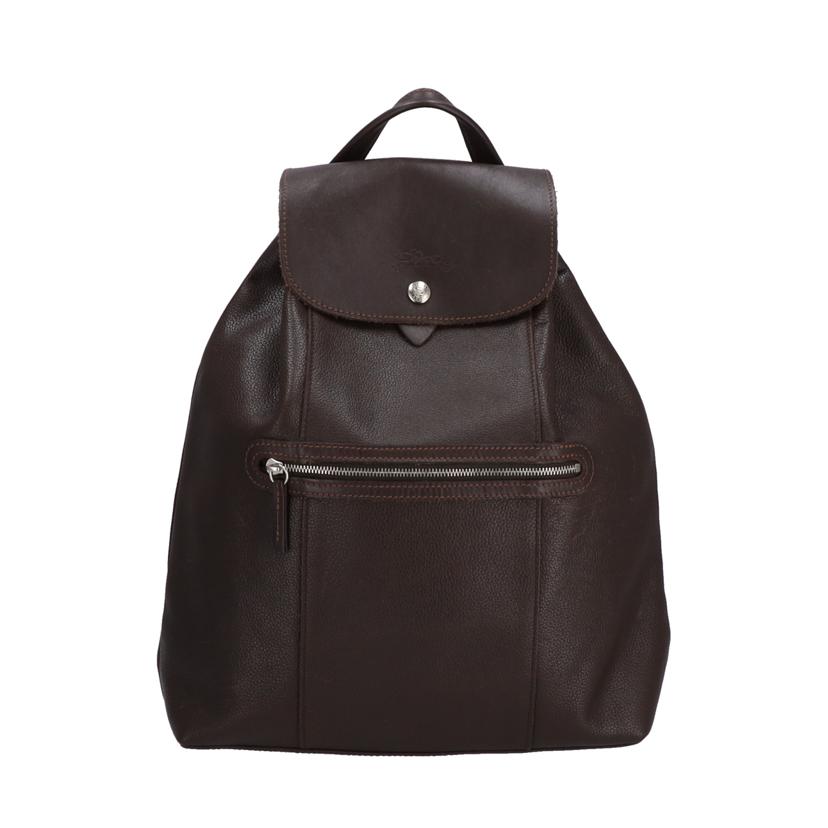 LONG CHAMP ロンシャン/LONG CHAMP レザーリュック 茶 //Bランク/78