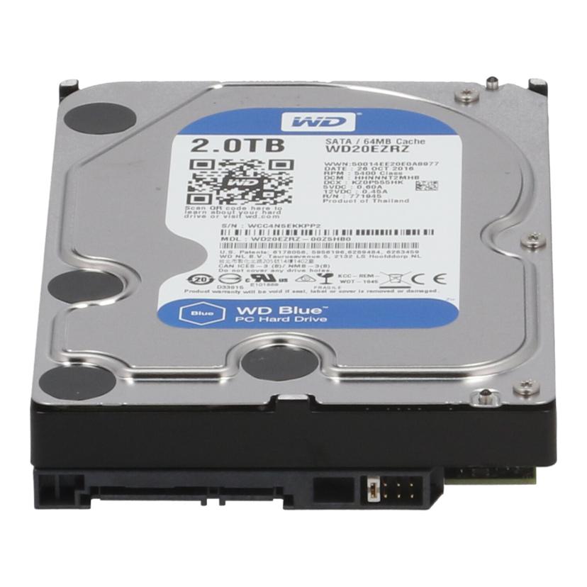 Western Digital WD ウエスタンデジタル /3.5インチ内蔵HDD 2TB/WD20EZRZ//WCC4N5EKKPP2/Bランク/05
