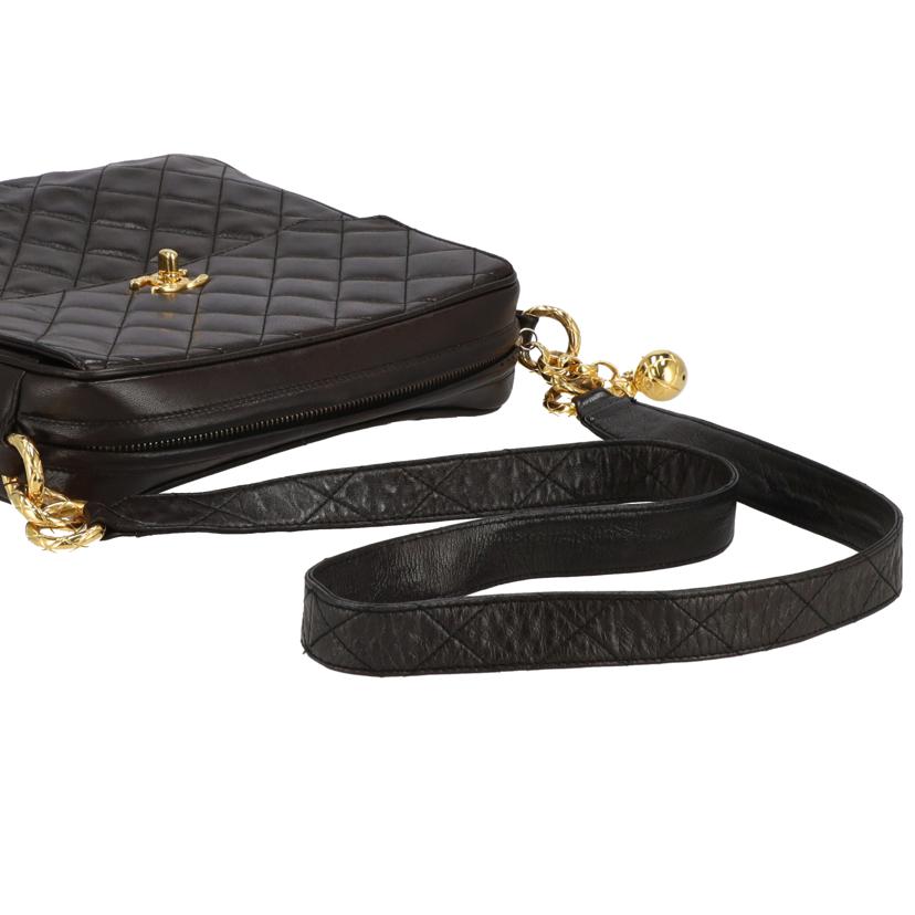 CHANEL シャネル/マトラッセラムスキンボールチャームターンロックショルダー//288****/ABランク/93