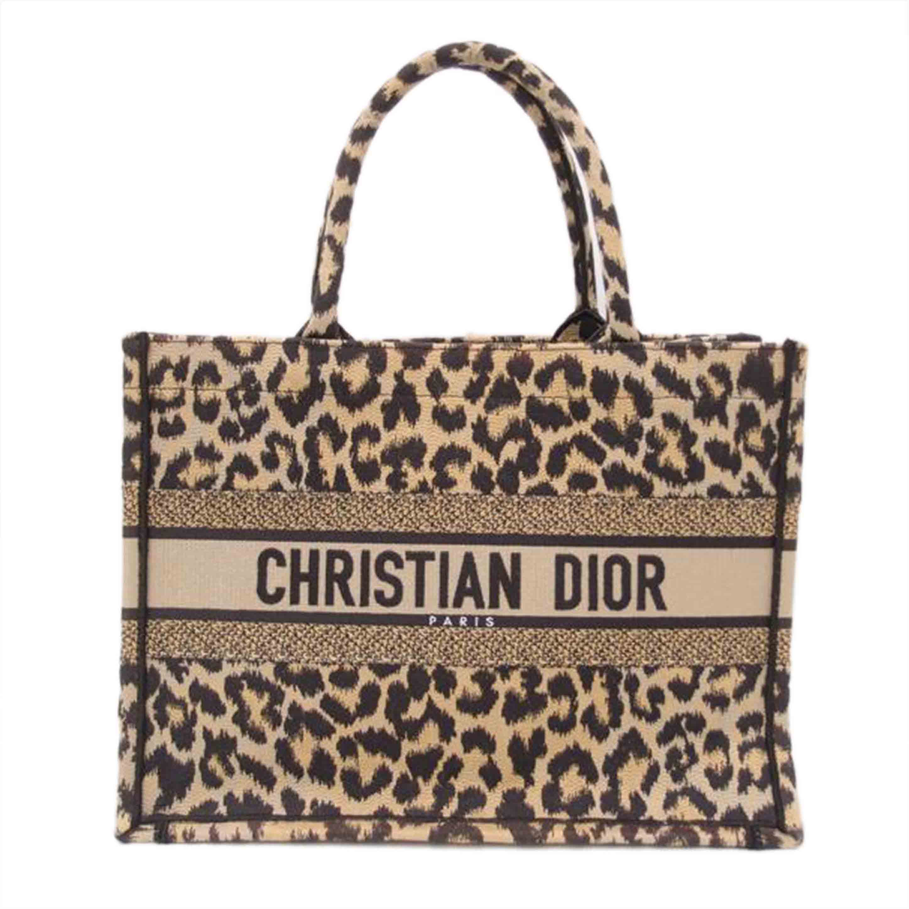 ChristianDior クリスチャンディオール/ブックトートミディアム/レオパード/M1296ZRHM//50-*******/Aランク/69
