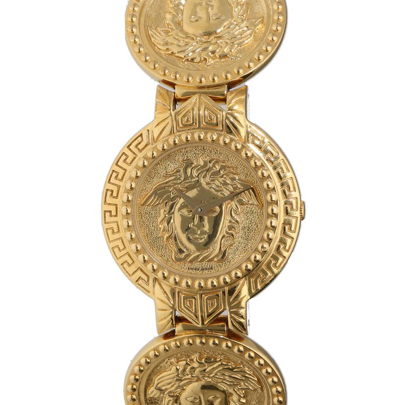 G.VERSACE ジャンニ・ヴェルサーチェ/メデューサ・コインウォッチ/クオーツ/7008002//045**/Aランク/38