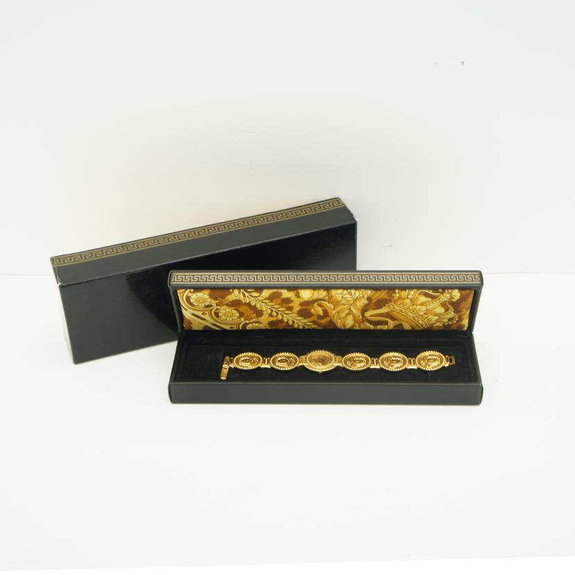 G.VERSACE ジャンニ・ヴェルサーチェ/メデューサ・コインウォッチ/クオーツ/7008002//045**/Aランク/38