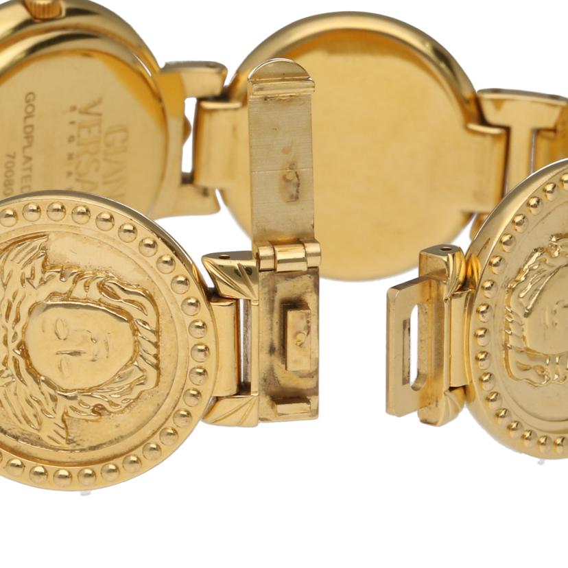 G.VERSACE ジャンニ・ヴェルサーチェ/メデューサ・コインウォッチ/クオーツ/7008002//045**/Aランク/38