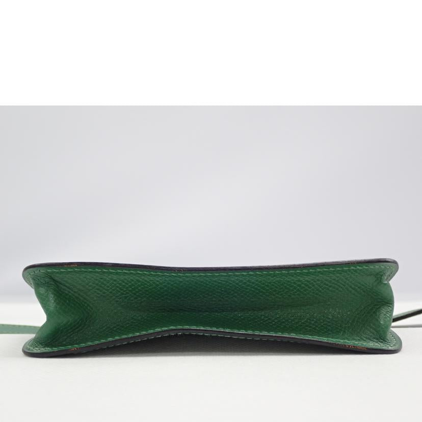 HERMES HERMES/HERMES ポシェットグリーン//〇U/ABランク/62