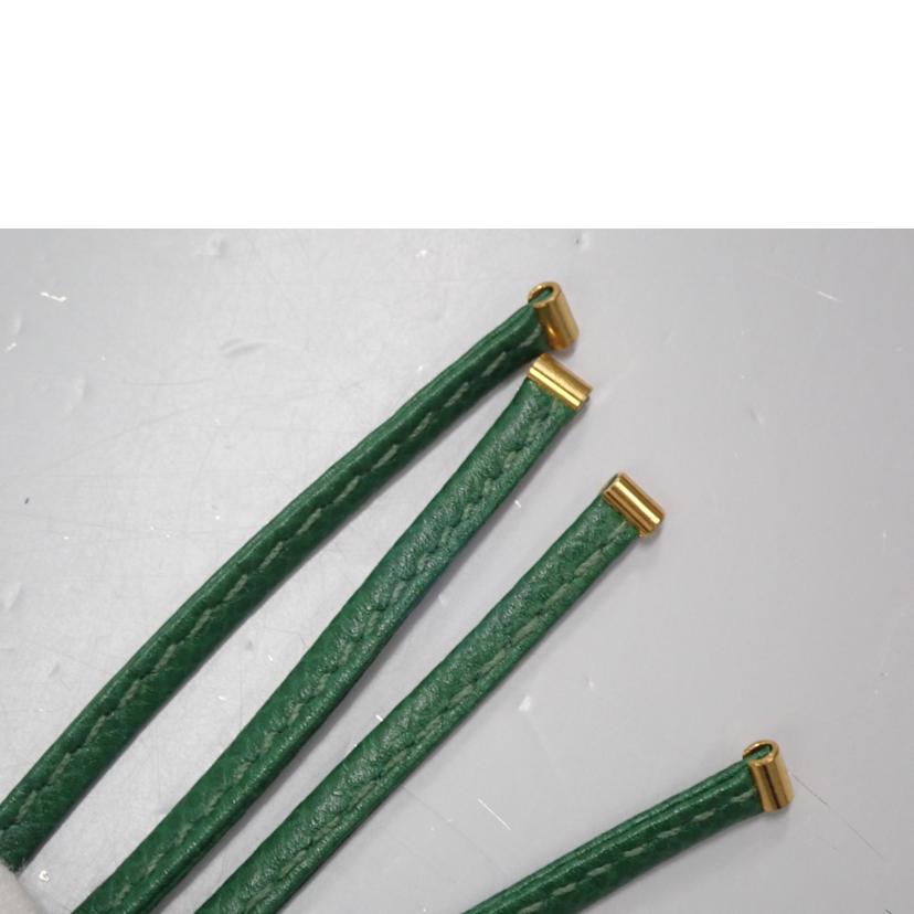 HERMES HERMES/HERMES ポシェットグリーン//〇U/ABランク/62