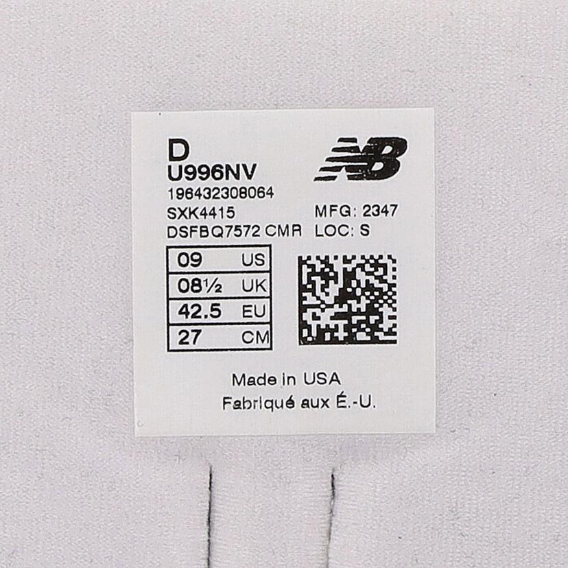 NEW BALANCE ニューバランス/NEW BALANCE/U996NV /U996NV//27.0cm/ABランク/03