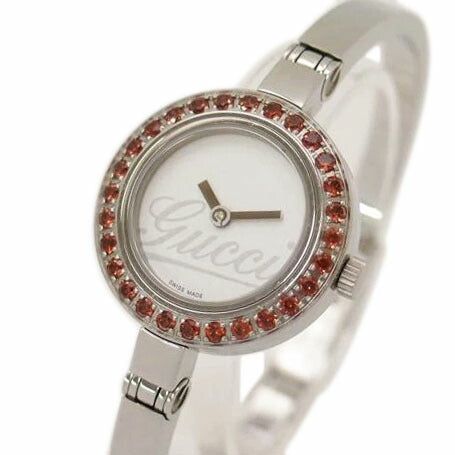 GUCCI グッチ/Gサークル・バングルウォッチ/ガーネット/クオーツ/YA105534//116*****/Aランク/69