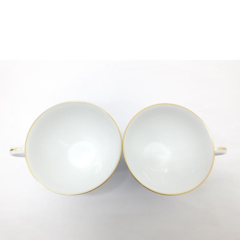 OKURA 大倉陶園/ペアティーカップ&ソーサー/ブルーローズ//ABランク/88