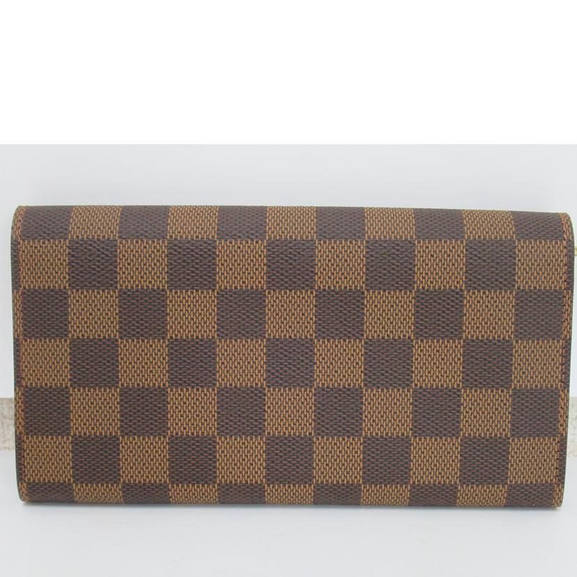 LV/ポルトフォイユ・サラ/ダミエ/N61734//CT1***/Aランク/63