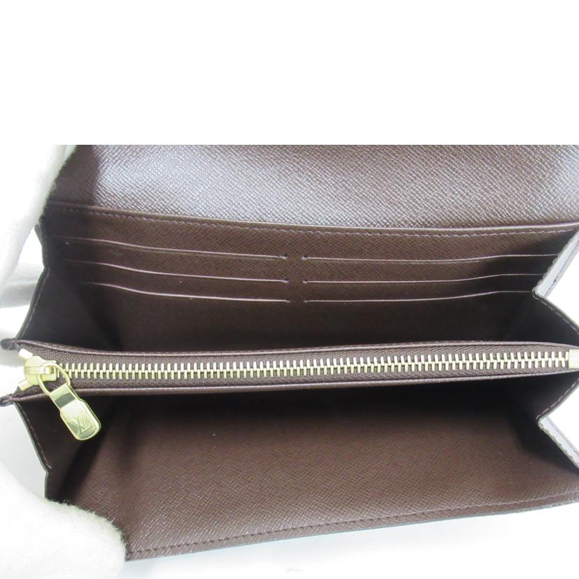 LV/ポルトフォイユ・サラ/ダミエ/N61734//CT1***/Aランク/63