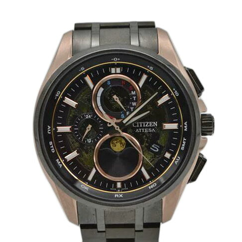 【美品】CITIZEN ATTESA BY1009-64Y 腕時計 ATTESA BY1009-64Y HAKUTO-R コラボレーションモデル H874 MoonDial