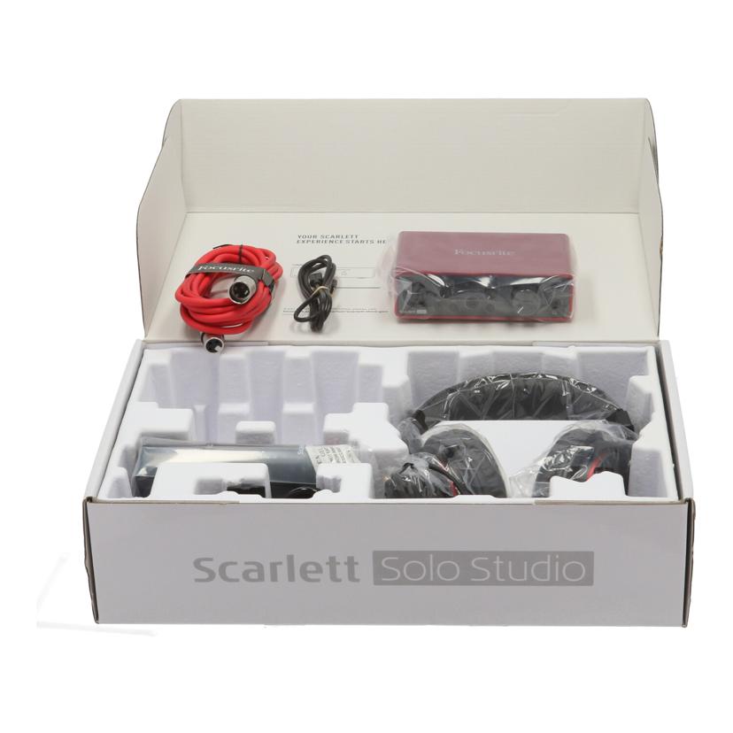 Focusrite フォーカスライト /オーディオインターフェースセット/Scarlett Solo Studio Pack (3rd Gen)//P7343T09605C1B/Aランク/82