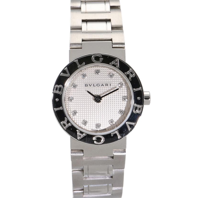 BVLGARI ブルガリ/ブルガルブルガリ12Pダイヤ白/クォーツ/BB23SS//O 2***/Aランク/75