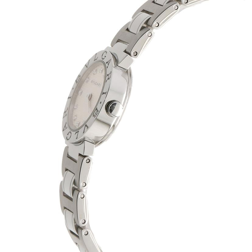 BVLGARI ブルガリ/ブルガルブルガリ12Pダイヤ白/クォーツ/BB23SS//O 2***/Aランク/75