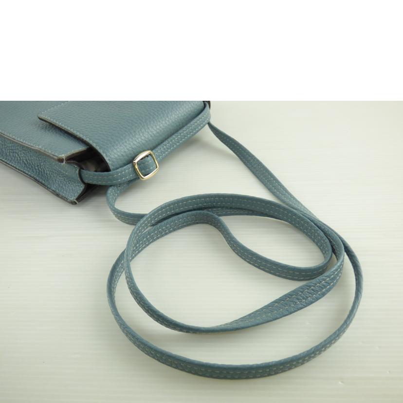 PELLE BORSA ペレボルサ/レザーショルダーバッグ//Bランク/64