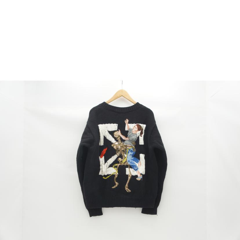 OFF WHITE オフホワイト/パスカルウェットフロアクルーネックニット/OMHE054F20KNI002//Bランク/71
